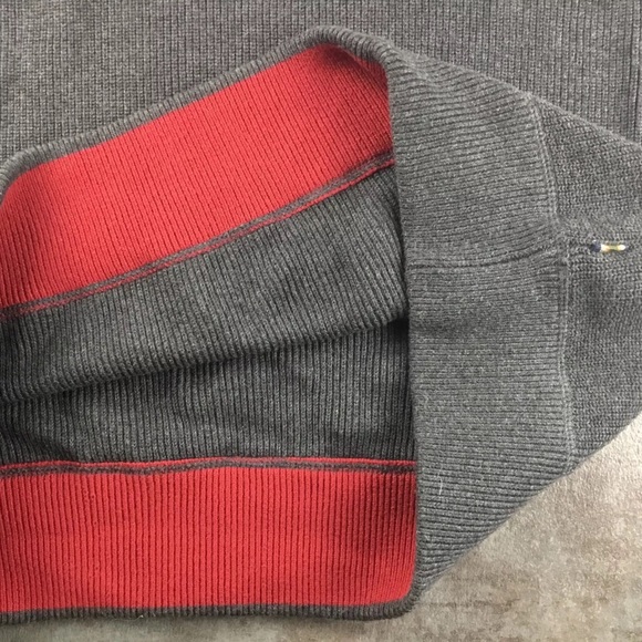 Eddie Bauer striped half zip long sleeved shirt - Picture 7 of 8